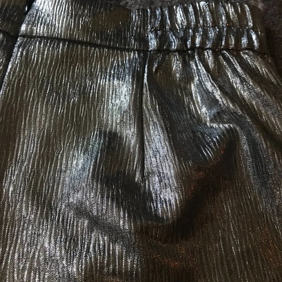 NWT Anthropologie Hutch Silver Metallic Wide Leg Pants Size 1X - Picture 6 of 6